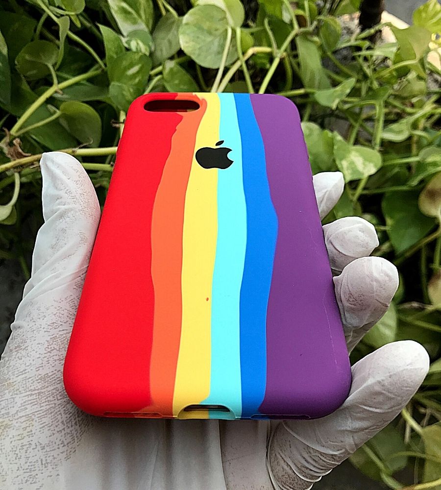 Rainbow Luxury silicone case for Apple Iphone 6/6s – Caselolo