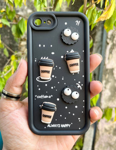 Black Coffee Silicone Designer Case For Apple Iphone 7/8