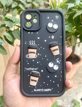 Load image into Gallery viewer, Black Coffee Silicone Designer Case For Apple Iphone 12
