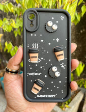 Load image into Gallery viewer, Black Coffee Silicone Designer Case For Apple Iphone XR
