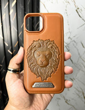 Load image into Gallery viewer, Brown Lion Engraved Luxury Designer Case For Apple Iphone 14
