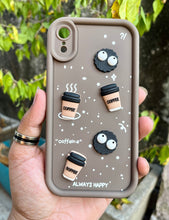 Load image into Gallery viewer, Brown Coffee Silicone Designer Case For Apple Iphone XR
