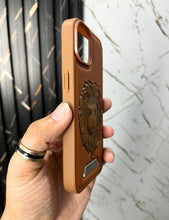 Load image into Gallery viewer, Brown Lion Engraved Luxury Designer Case For Apple Iphone 14
