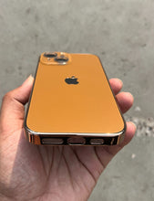 Load image into Gallery viewer, Deep Brown Electroplated Chrome Glass Lense Case For Apple Iphone 15
