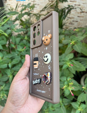 Load image into Gallery viewer, Brown Coffee Silicone Designer Case For Samsung Galaxy S23 Ultra
