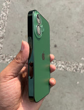 Load image into Gallery viewer, Deep Green Electroplated Chrome Glass Lense Case For Apple Iphone 16
