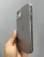 Load image into Gallery viewer, Grey Leather 2in1 Glass Lense Case For Apple Iphone 15 Plus
