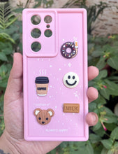 Load image into Gallery viewer, Pink Coffee Silicone Designer Case For Samsung Galaxy S23 Ultra
