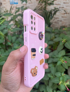 Pink Coffee Silicone Designer Case For Oneplus 8T/9R