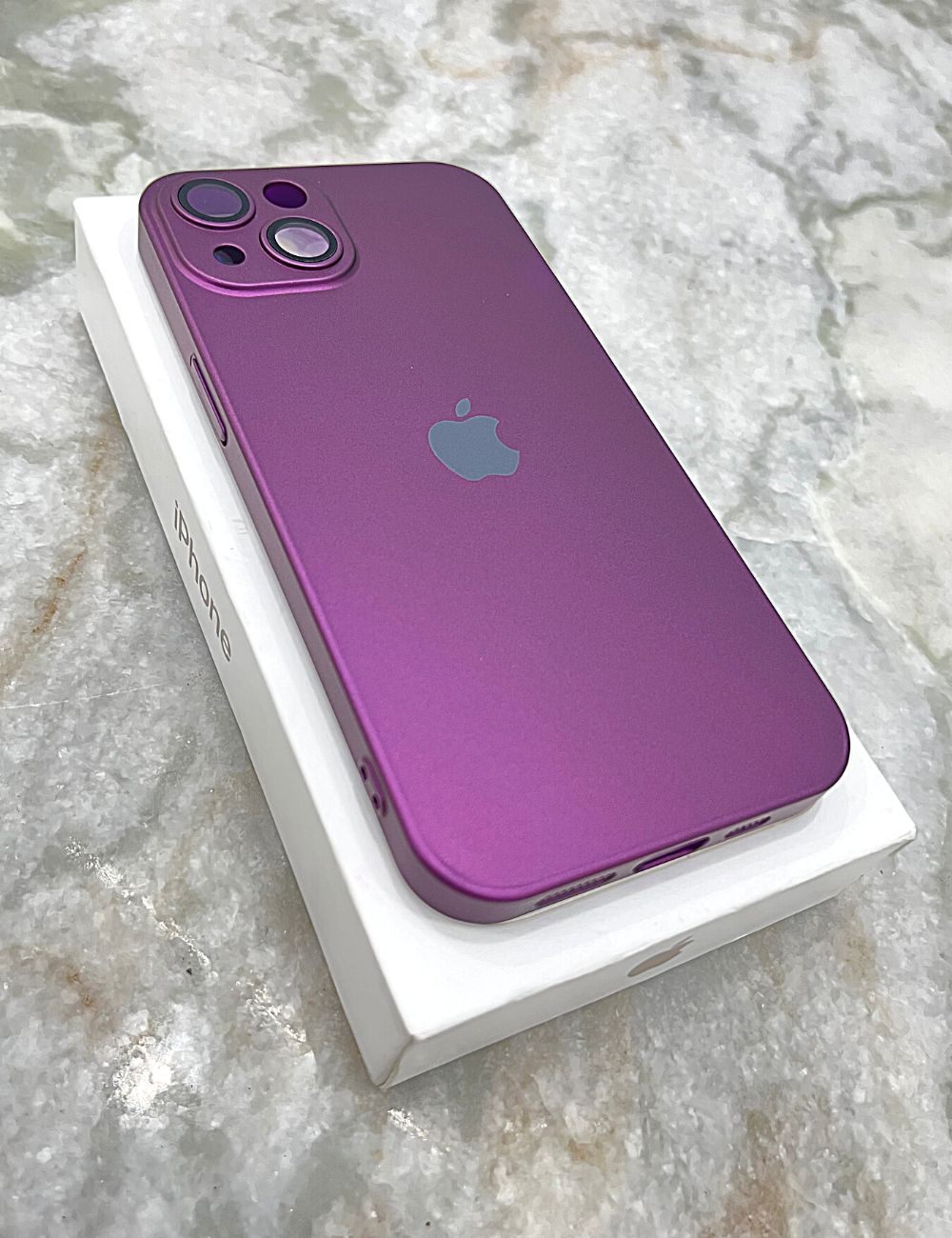 Purple Hard Pc premium case for Apple Iphone 14