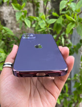 Load image into Gallery viewer, Deep Purple Electroplated Chrome Glass Lense Case For Apple Iphone 12
