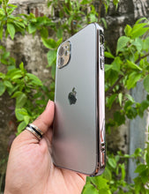 Load image into Gallery viewer, Silver Electroplated Chrome Glass Lense Case For Apple Iphone 12
