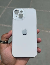 Load image into Gallery viewer, White Electroplated Chrome Glass Lense Case For Apple Iphone 15 Plus
