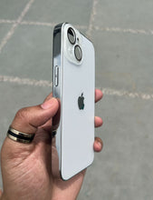 Load image into Gallery viewer, White Electroplated Chrome Glass Lense Case For Apple Iphone 15 Plus
