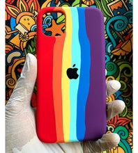 Load image into Gallery viewer, Rainbow Luxury silicone case for Apple Iphone 11 PRO
