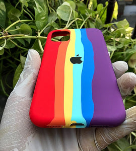 Rainbow Luxury silicone case for Apple Iphone 11 PRO