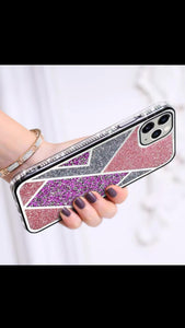 Pink Zig Zag Diamond Luxury case for Apple Iphone XR