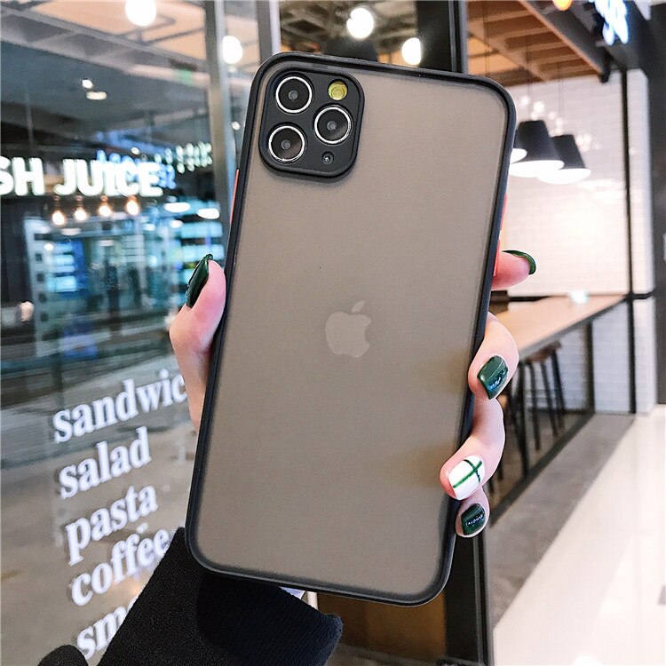Black Camera Protector Smoke case for Apple Iphone 11 pro