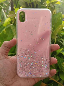 Pink Shimmer case with Popsocket for Apple Iphone XR