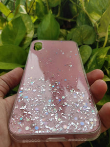 Pink Shimmer case with Popsocket for Apple Iphone XR