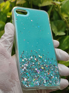 Sea Green Shimmer case with Popsocket for Apple Iphone 6/6s