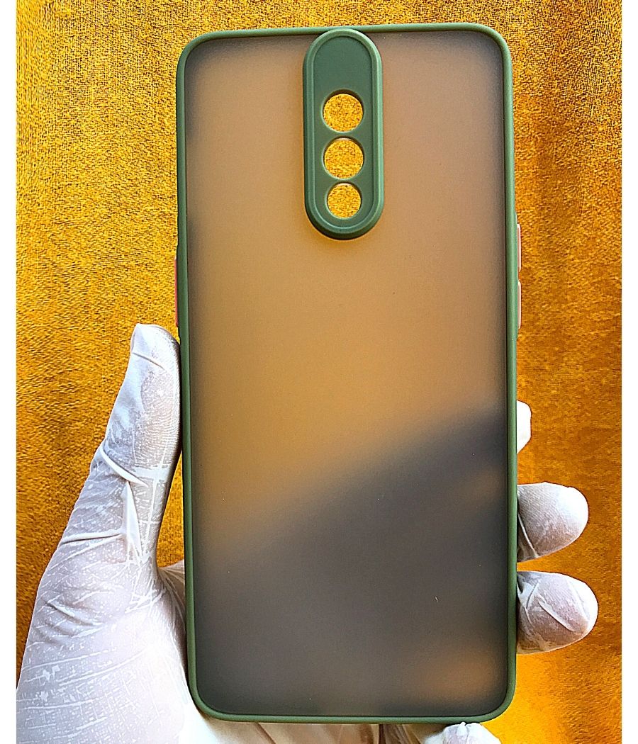 Army Green Camera Protector Smoke case for OnePlus 7