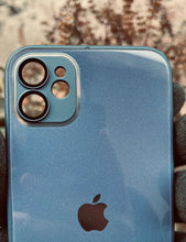 Load image into Gallery viewer, Blue 9D glass camera lense premium case for Apple Iphone 11
