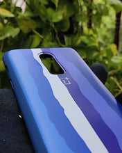 Load image into Gallery viewer, Blue Rainbow silicone case for OnePlus 6
