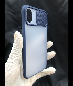 Dark Blue Shutter case for Apple Iphone X/XS