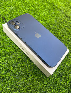 Deep Blue Hard Pc premium case for Apple Iphone 12