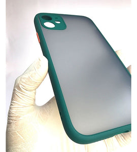 Dark Green Camera Protector Smoke case for Apple Iphone 11