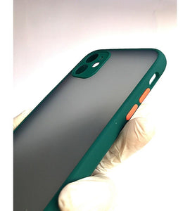 Dark Green Camera Protector Smoke case for Apple Iphone 11