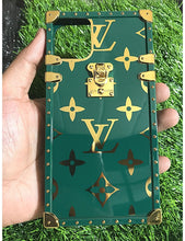 Load image into Gallery viewer, Green LV Gloss Premium case for Apple Iphone 11 Pro
