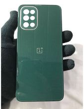 Load image into Gallery viewer, Green glass camera protector premium case for OnePlus 9R

