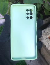 Load image into Gallery viewer, Light Green glass camera protector premium case for OnePlus 9R

