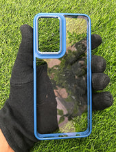 Load image into Gallery viewer, Mid Blue metal lense transparent case for OnePlus Nord 2
