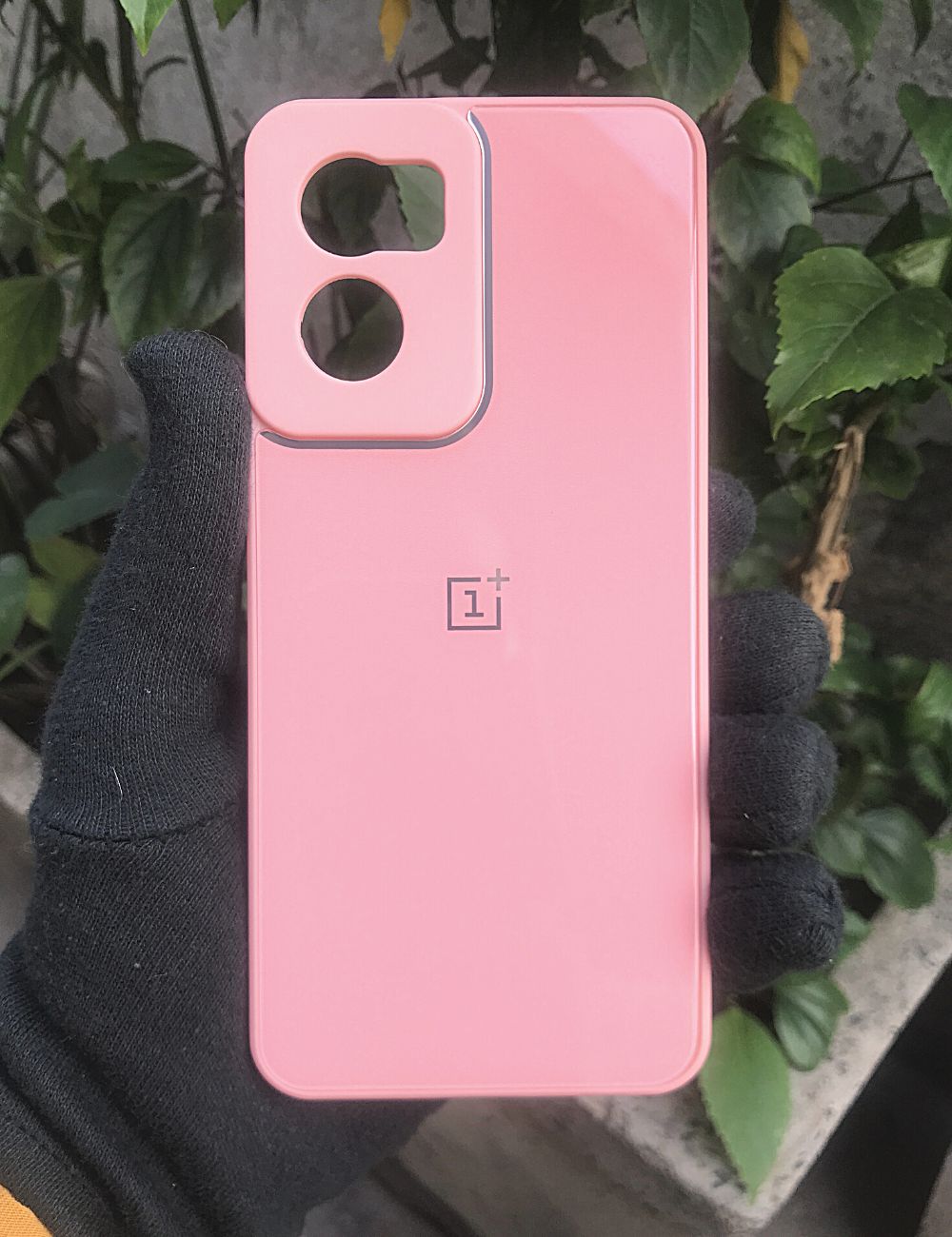 Pink glass camera protector premium case for OnePlus Nord CE 2