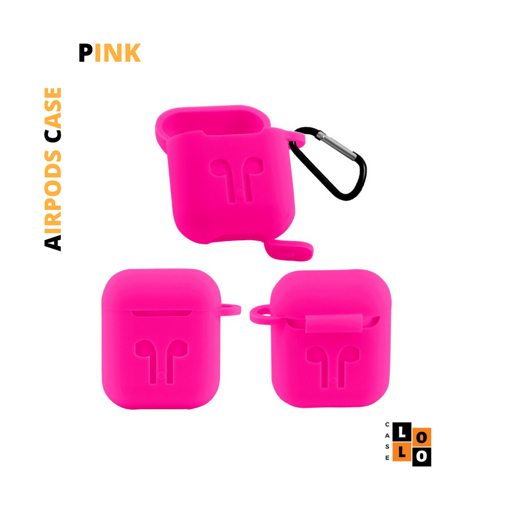 Pink Silicone Case for AirPods 1/2