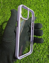 Load image into Gallery viewer, Purple metal lense transparent case for Apple Iphone 12 Pro Max
