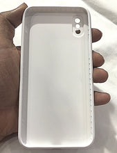 Load image into Gallery viewer, White glass camera protector premium case for Apple Iphone X/Xs
