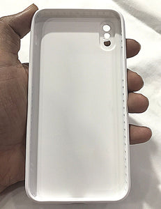 White glass camera protector premium case for Apple Iphone X/Xs